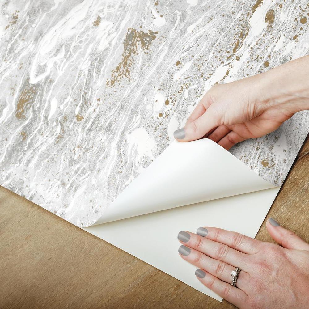 Marble Seas Peel and Stick Wallpaper Peel and Stick Wallpaper RoomMates   