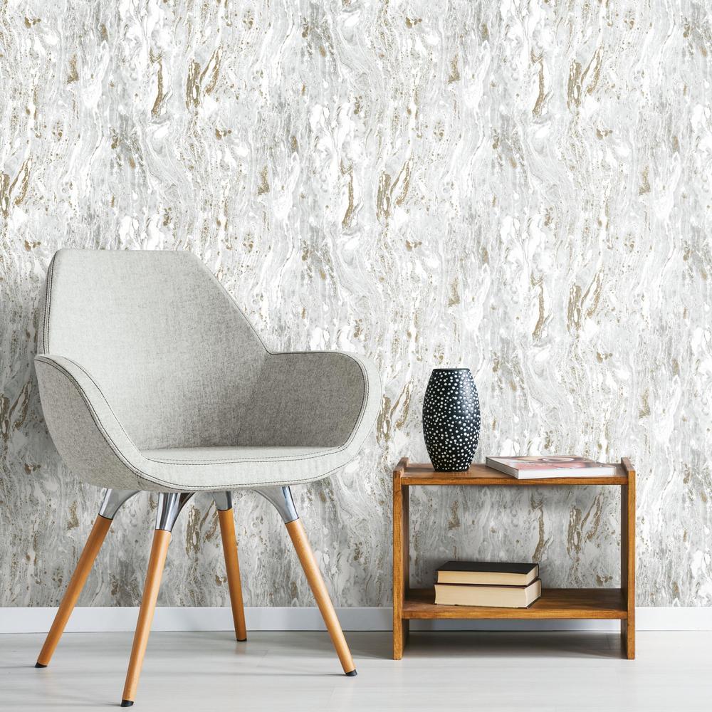 Marble Seas Peel and Stick Wallpaper Peel and Stick Wallpaper RoomMates   