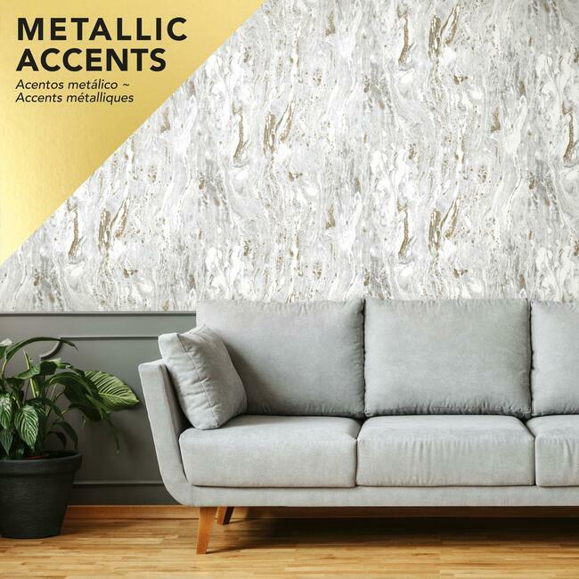 Marble Seas Peel and Stick Wallpaper Peel and Stick Wallpaper RoomMates   