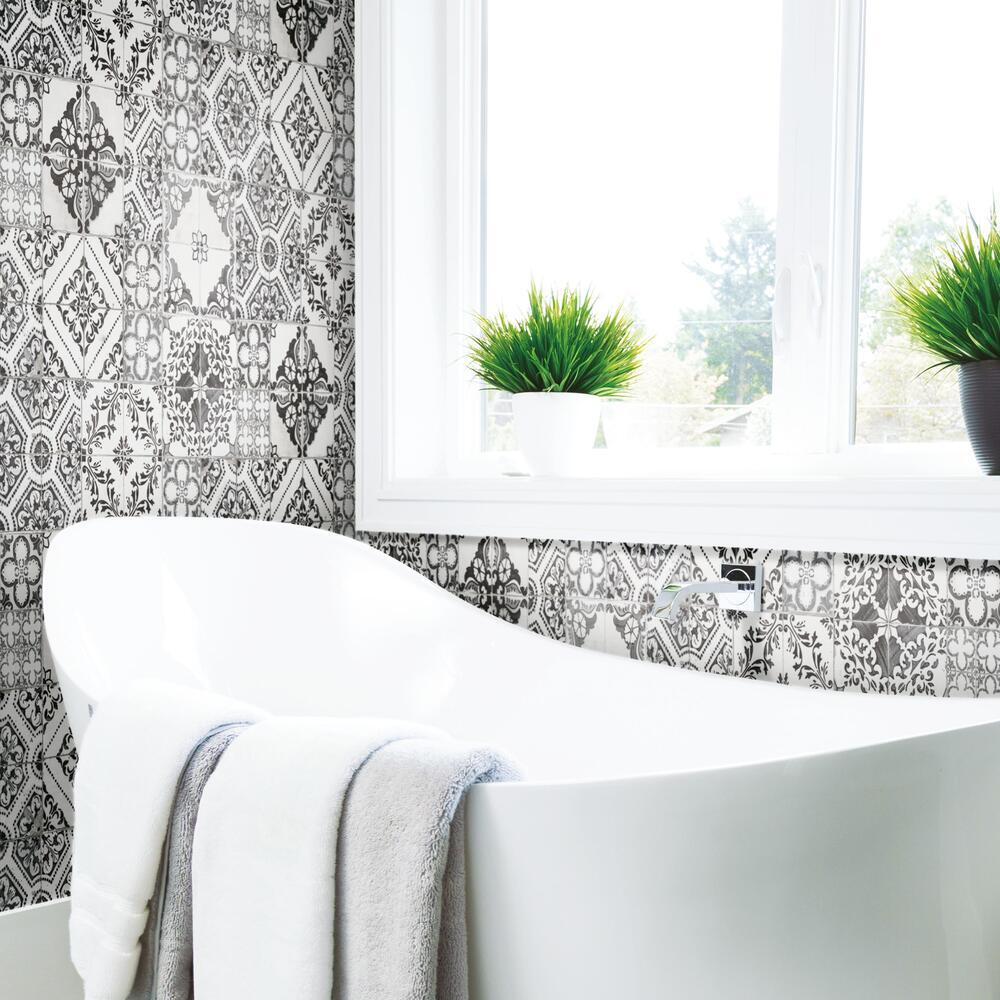 Mediterranean Tile Peel and Stick Wallpaper Peel and Stick Wallpaper RoomMates   