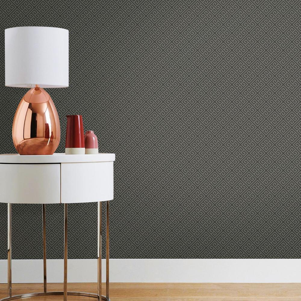 Greek Key Peel and Stick Wallpaper Peel and Stick Wallpaper RoomMates   