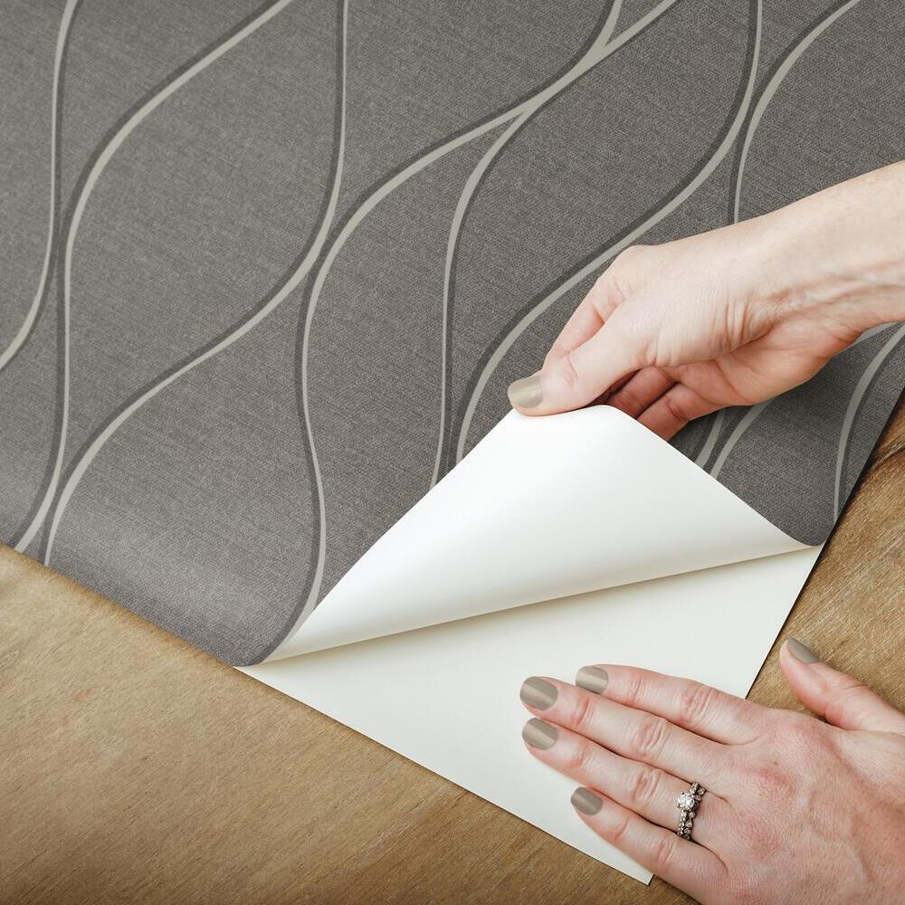 Wave Ogee Peel and Stick Wallpaper Peel and Stick Wallpaper RoomMates   