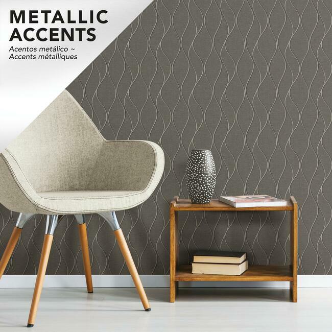 Wave Ogee Peel and Stick Wallpaper Peel and Stick Wallpaper RoomMates   