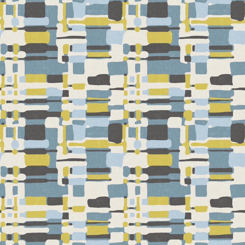 Retro Plaid Peel and Stick Wallpaper Peel and Stick Wallpaper RoomMates Roll  