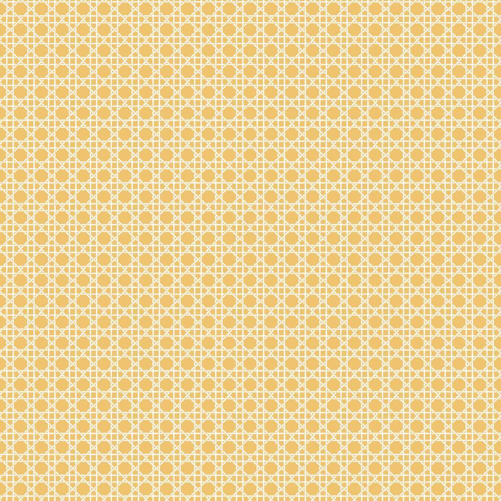 Caning Peel and Stick Wallpaper Peel and Stick Wallpaper RoomMates Roll Yellow 