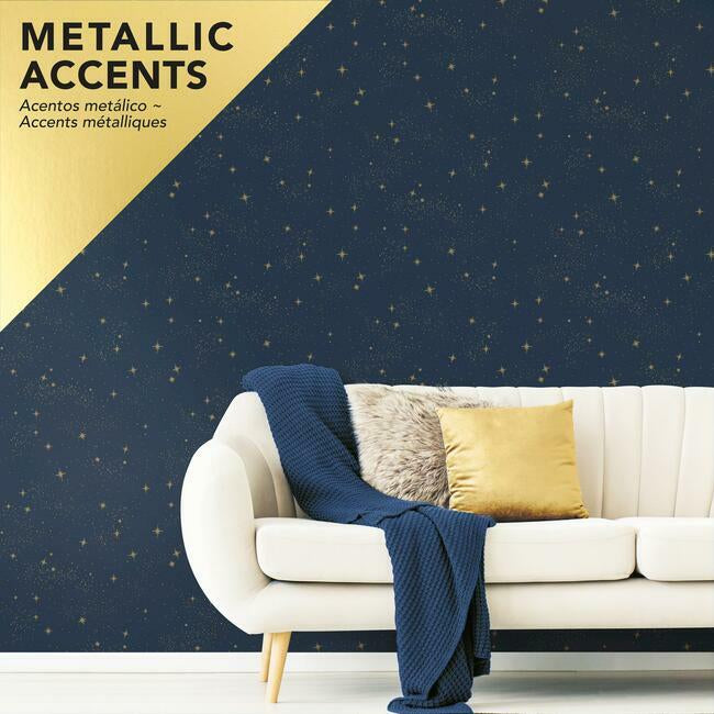 Upon a Star Peel and Stick Wallpaper Peel and Stick Wallpaper RoomMates   