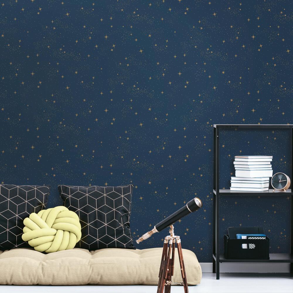 Upon a Star Peel and Stick Wallpaper Peel and Stick Wallpaper RoomMates   