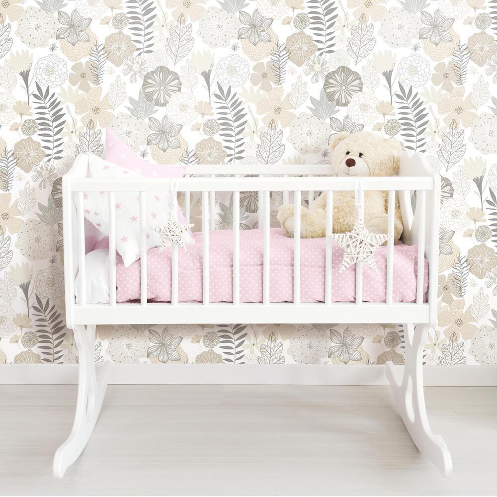 Perennial Blooms Peel and Stick Wallpaper Peel and Stick Wallpaper RoomMates   