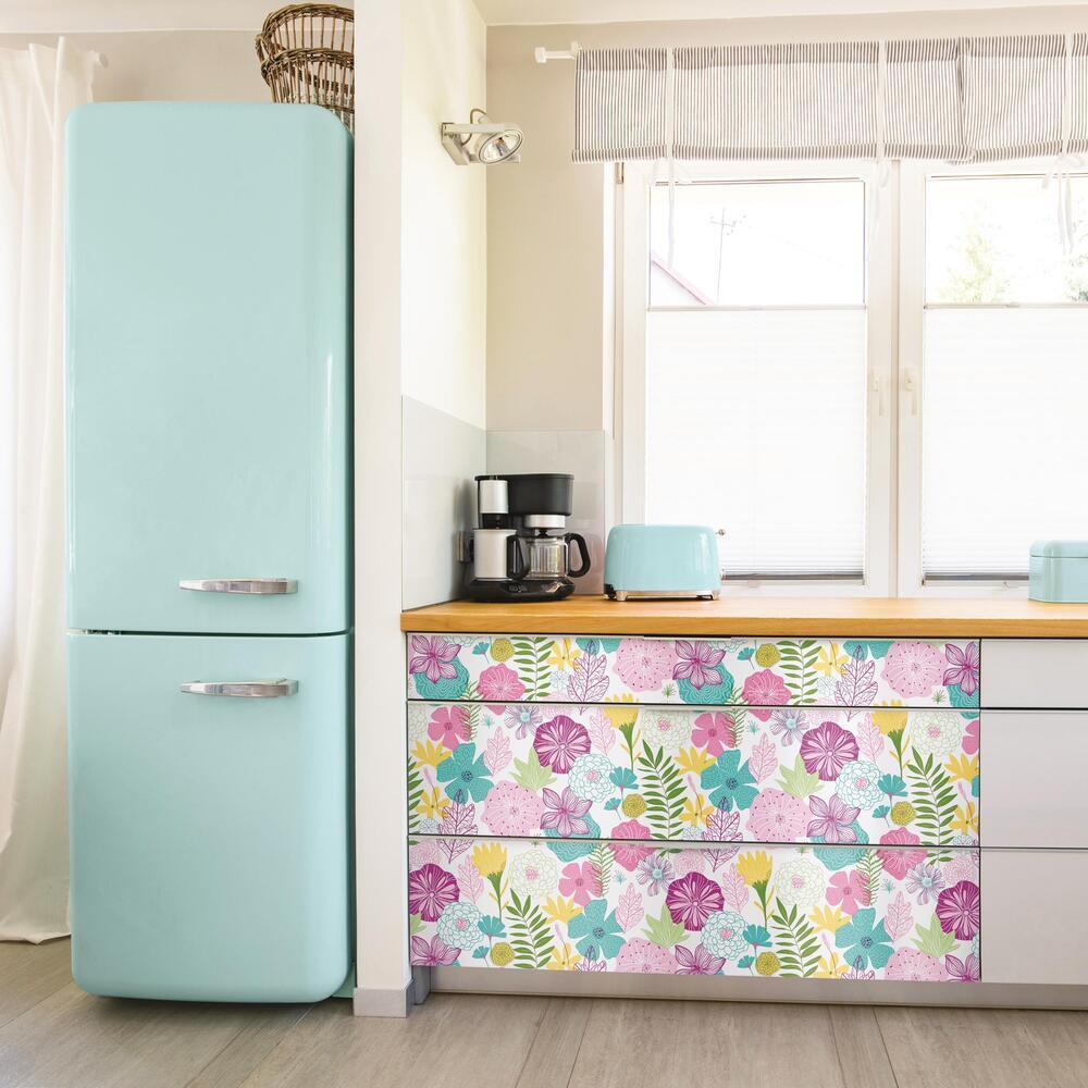 Perennial Blooms Peel and Stick Wallpaper Peel and Stick Wallpaper RoomMates   