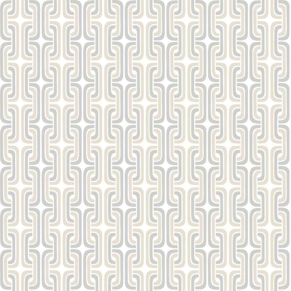 Mod Lattice Peel and Stick Wallpaper Peel and Stick Wallpaper RoomMates Roll Beige 