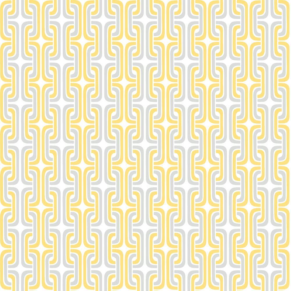 Mod Lattice Peel and Stick Wallpaper Peel and Stick Wallpaper RoomMates Roll Yellow 