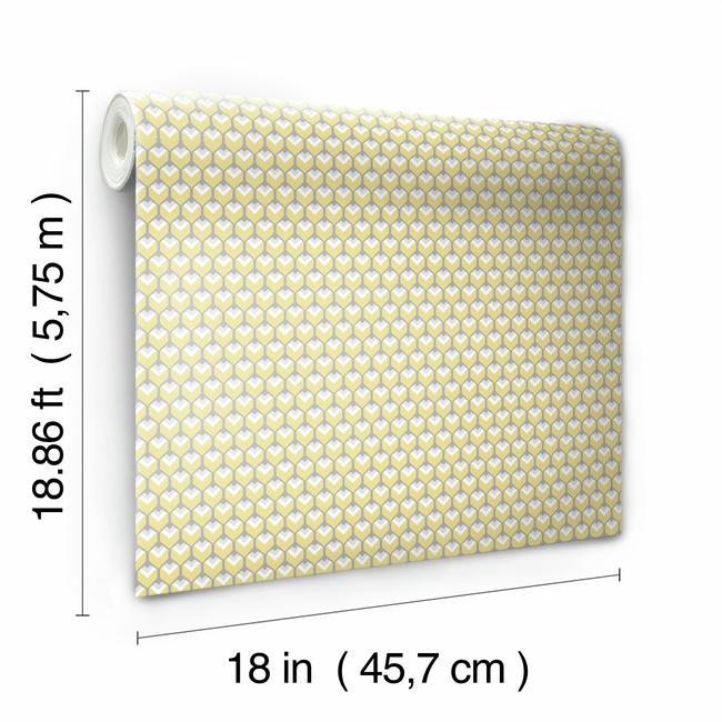 3D Petite Hexagons Peel and Stick Wallpaper Peel and Stick Wallpaper RoomMates   