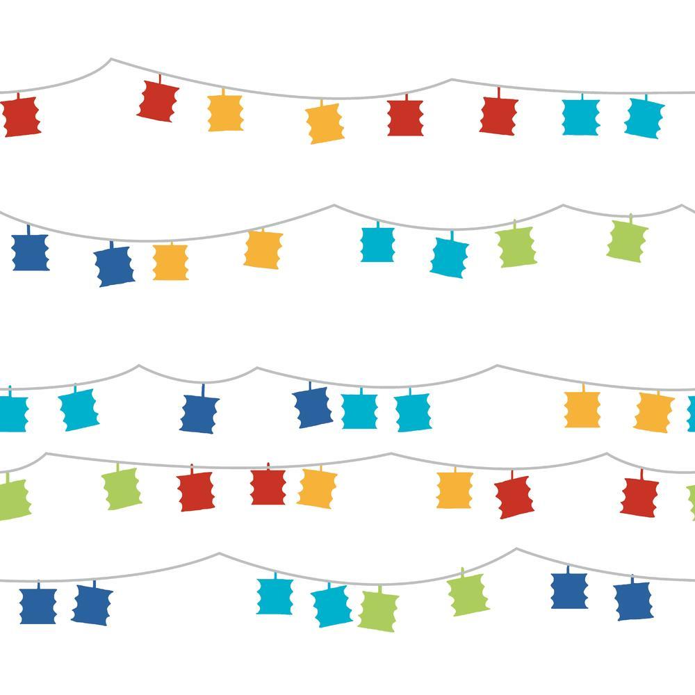 Lanterns Peel and Stick Wallpaper Peel and Stick Wallpaper RoomMates Roll Red 