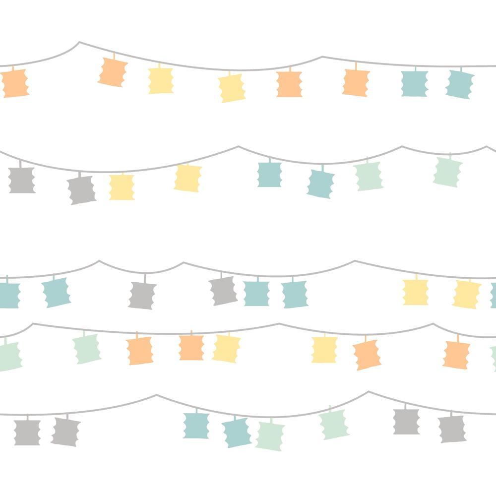 Lanterns Peel and Stick Wallpaper Peel and Stick Wallpaper RoomMates Roll Blue 
