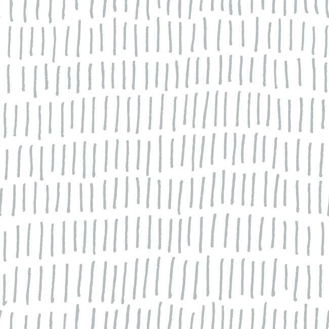 Tick Mark Peel and Stick Wallpaper Peel and Stick Wallpaper RoomMates Roll Grey Nursery