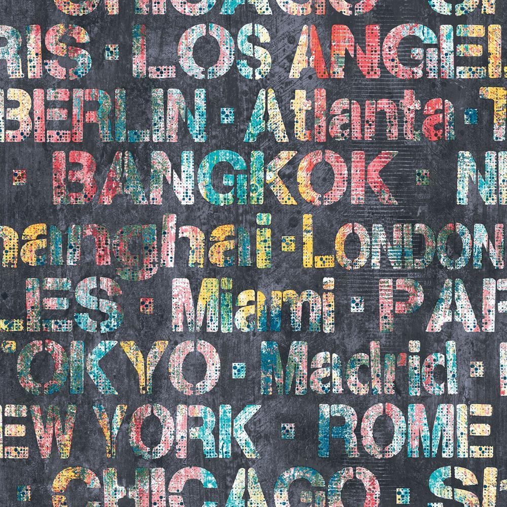 Cities of the World Peel and Stick Wallpaper Peel and Stick Wallpaper RoomMates   