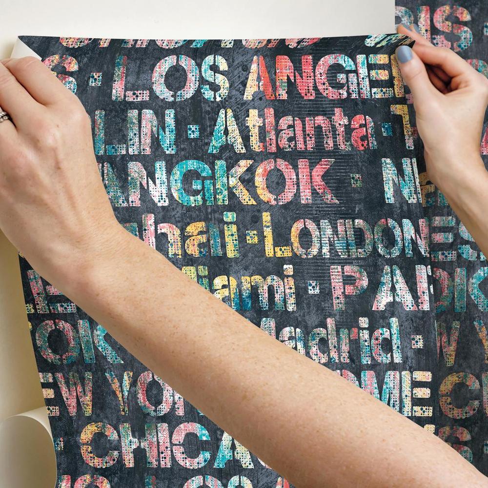 Cities of the World Peel and Stick Wallpaper Peel and Stick Wallpaper RoomMates   