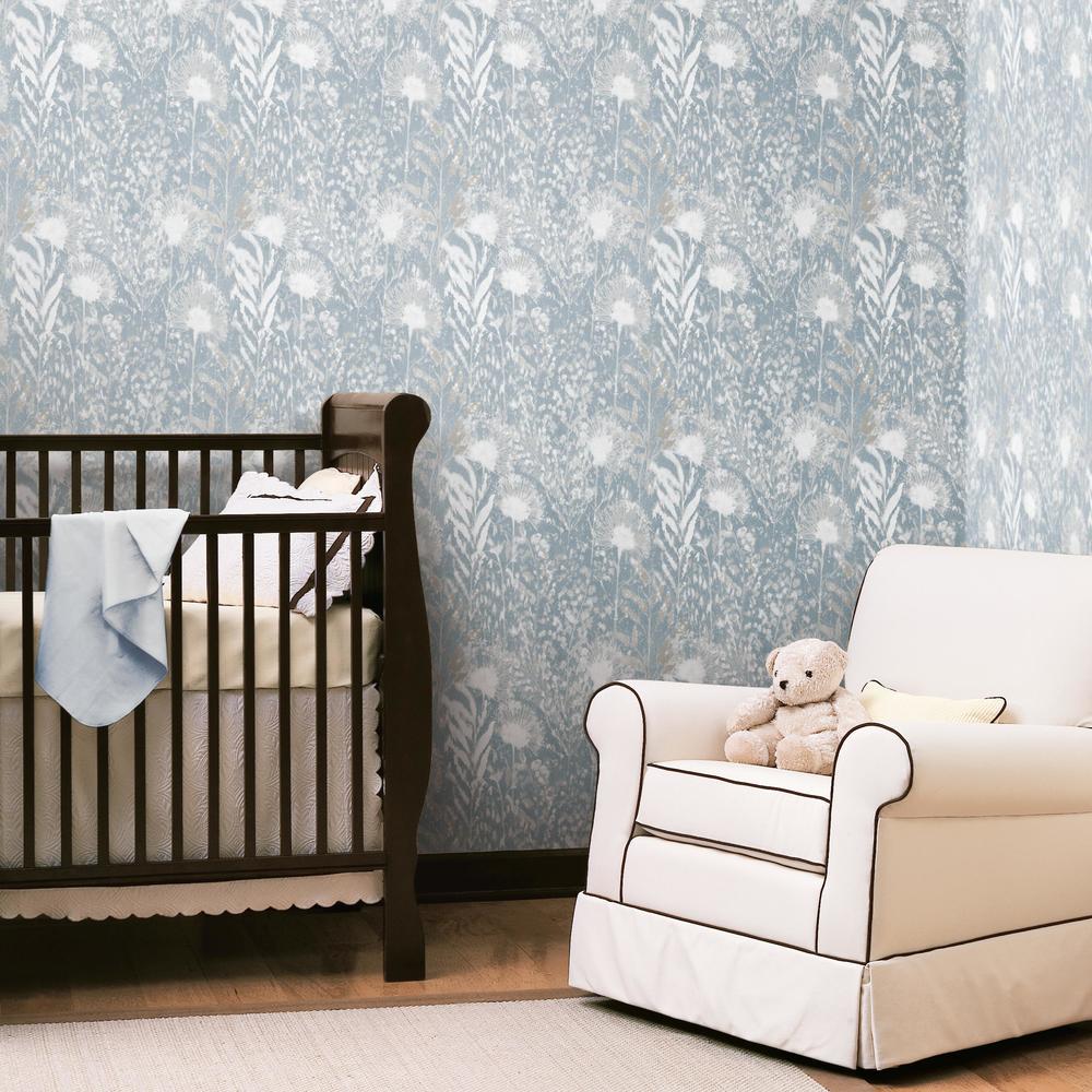 Dandelion Peel and Stick Wallpaper Peel and Stick Wallpaper RoomMates   