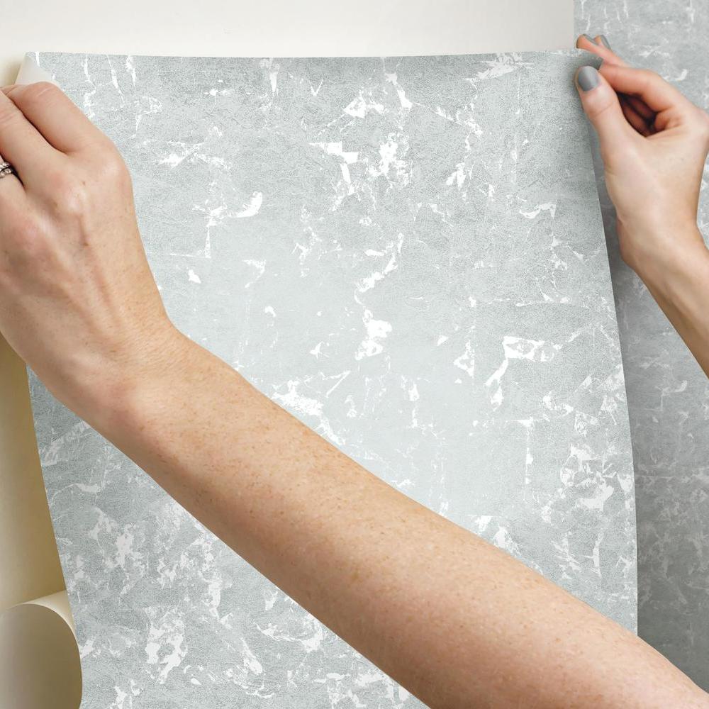 Metallic Leaf Peel and Stick Wallpaper Peel and Stick Wallpaper RoomMates   