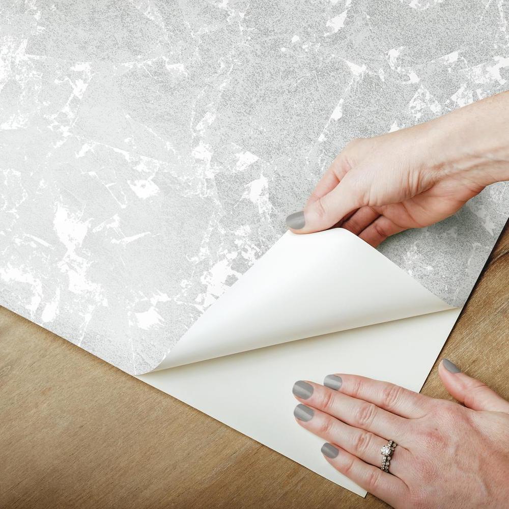Metallic Leaf Peel and Stick Wallpaper Peel and Stick Wallpaper RoomMates   