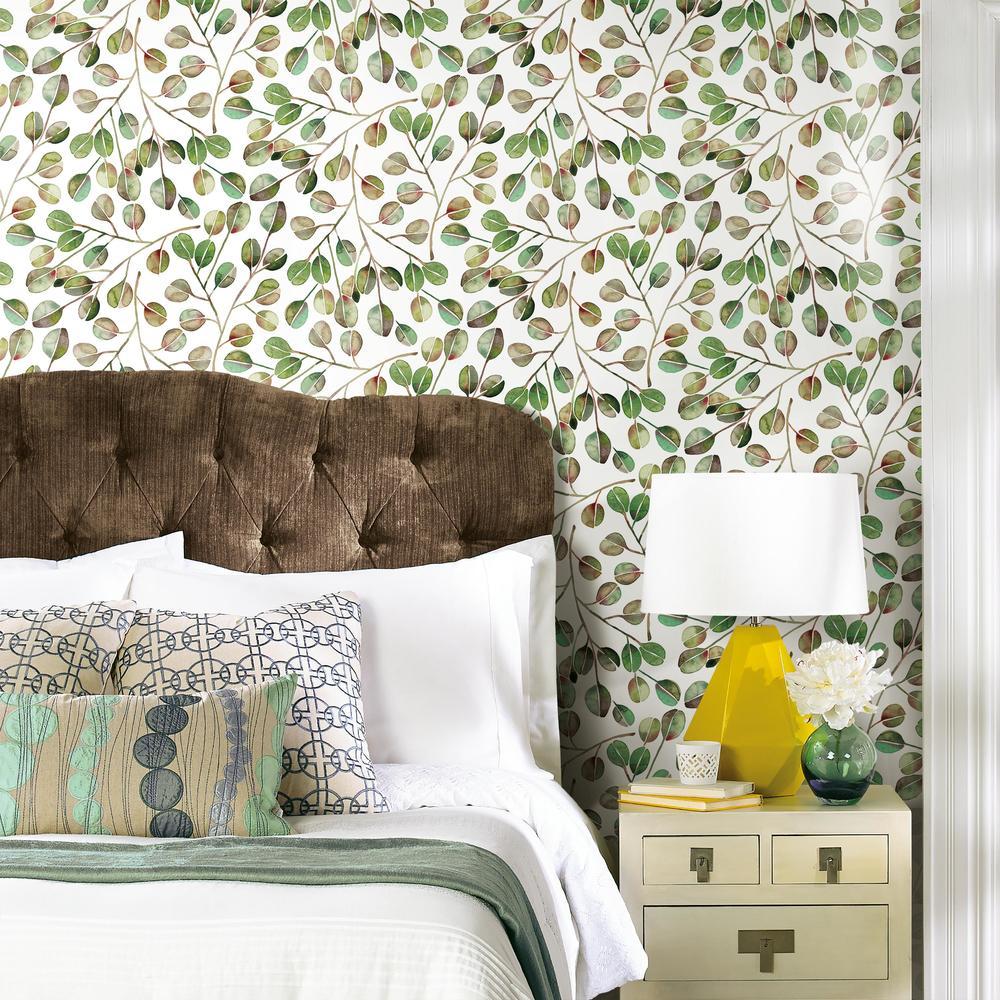 Cat Coquillette Eucalyptus Peel and Stick Wallpaper Peel and Stick Wallpaper RoomMates   