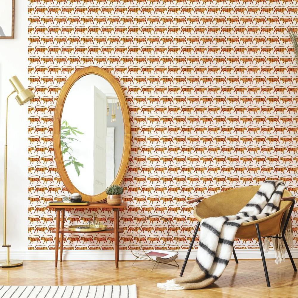 CatCoq Jaguars Peel and Stick Wallpaper Peel and Stick Wallpaper RoomMates   