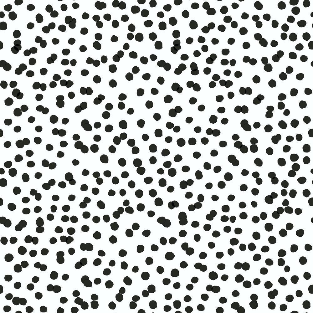 Confetti Peel and Stick Wallpaper Peel and Stick Wallpaper RoomMates Roll Black 