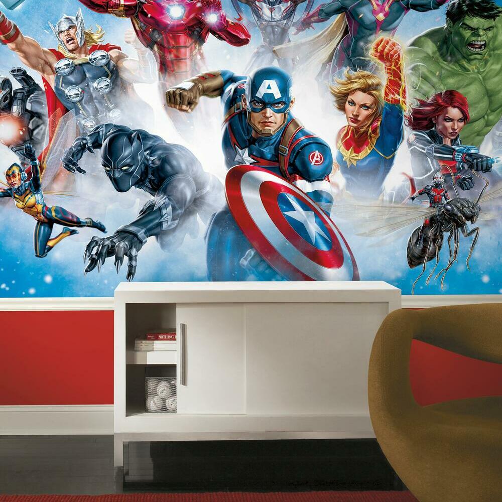 Avengers Gallery Art Peel and Stick Mural Wall Murals RoomMates   