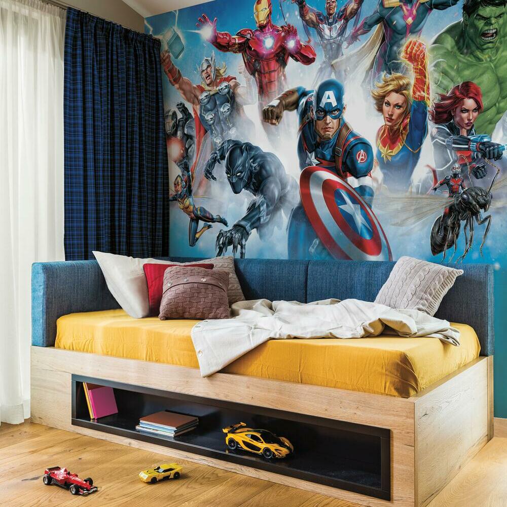 Avengers Gallery Art Peel and Stick Mural Wall Murals RoomMates   