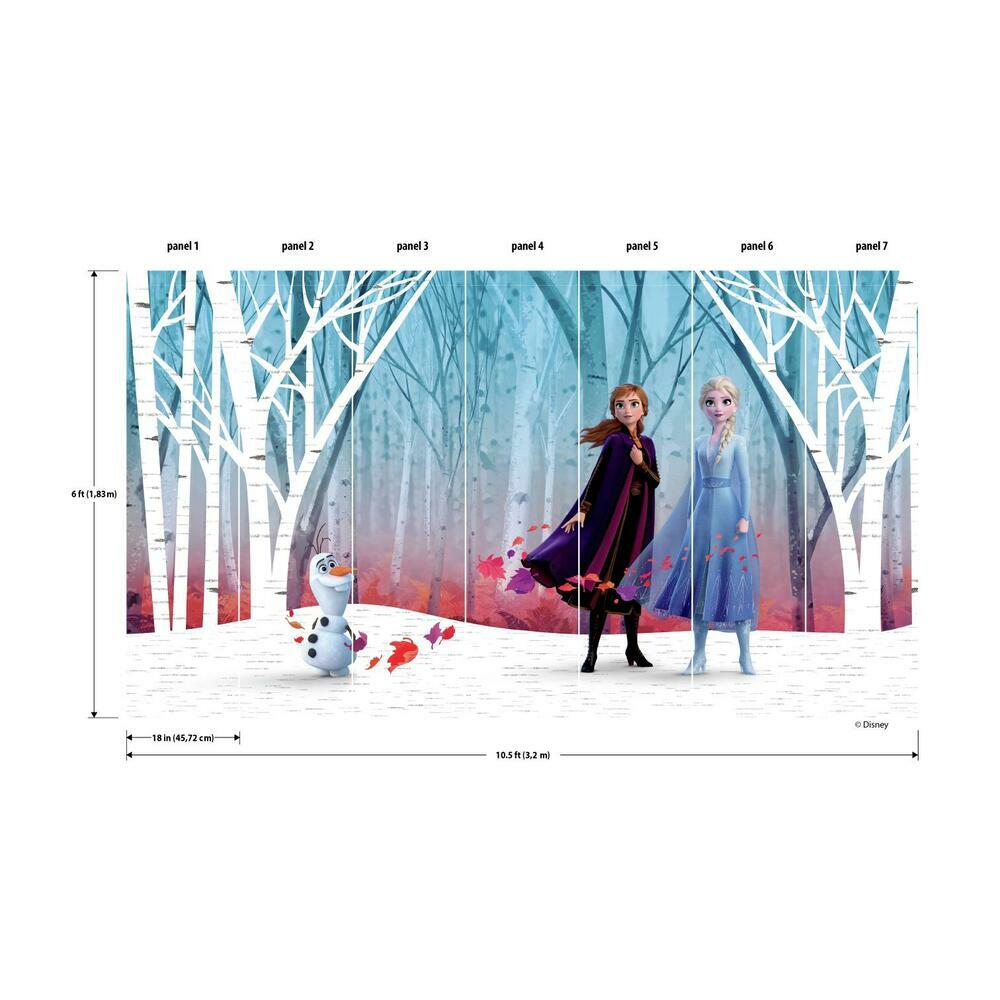Disney's Frozen 2 Woodland Tree Peel and Stick Mural Wall Murals RoomMates   