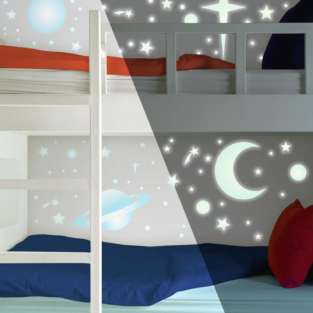 Celestial Stars & Planets Glow in the Dark Wall Decals Wall Decals RoomMates   