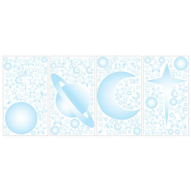 Celestial Stars & Planets Glow in the Dark Wall Decals Wall Decals RoomMates   