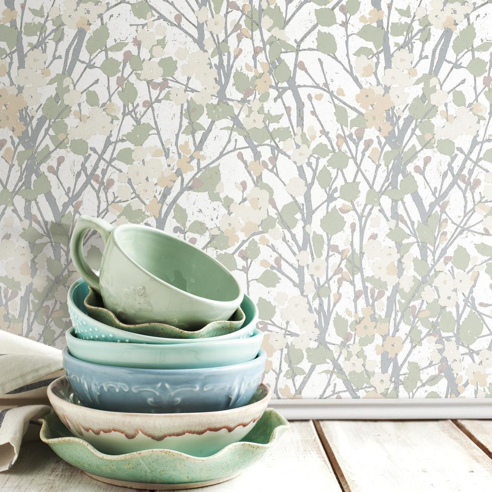 Willow Branch Peel and Stick Wallpaper Peel and Stick Wallpaper RoomMates   