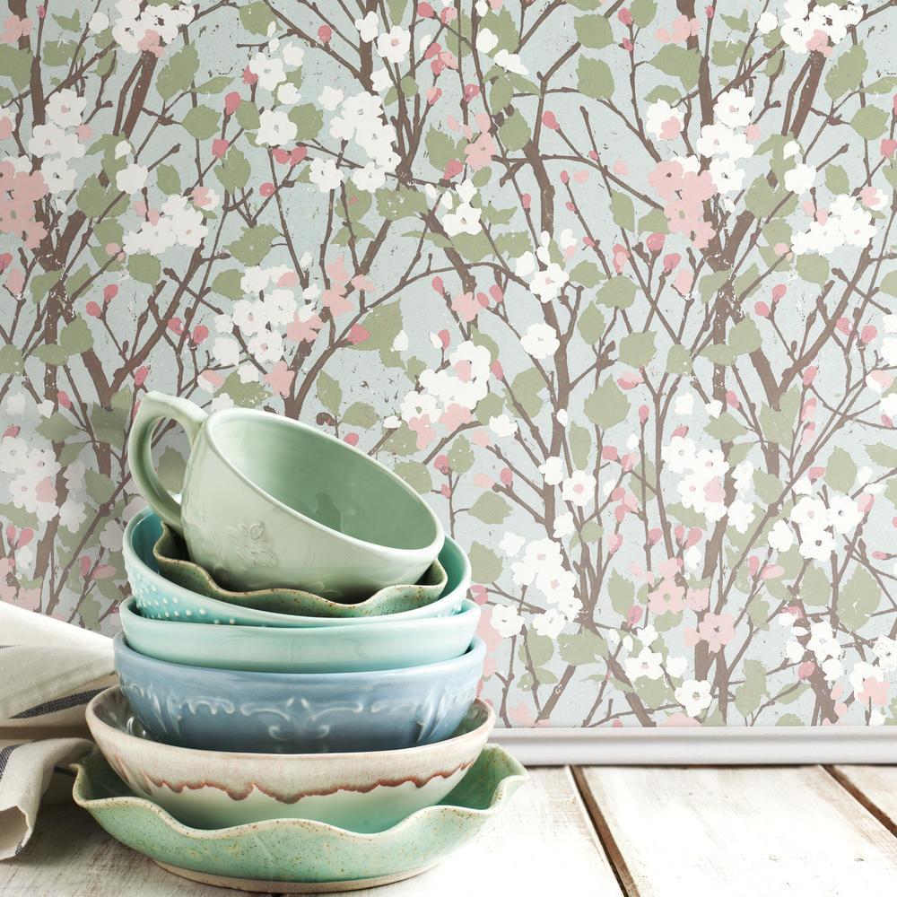 Willow Branch Peel and Stick Wallpaper Peel and Stick Wallpaper RoomMates   