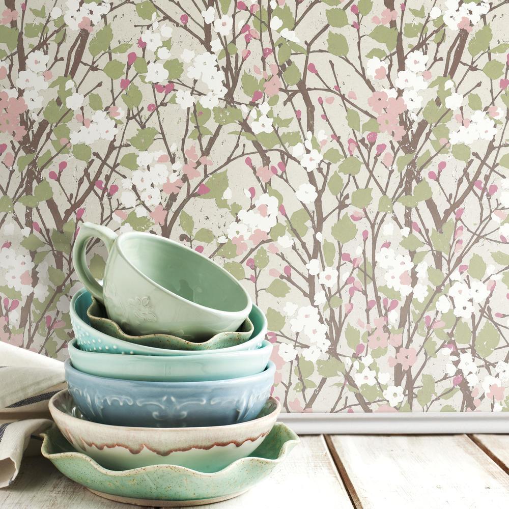 Willow Branch Peel and Stick Wallpaper Peel and Stick Wallpaper RoomMates   