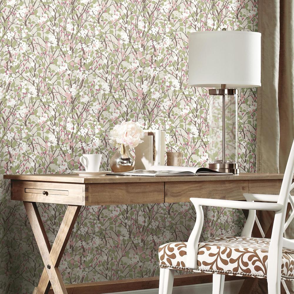 Willow Branch Peel and Stick Wallpaper Peel and Stick Wallpaper RoomMates   
