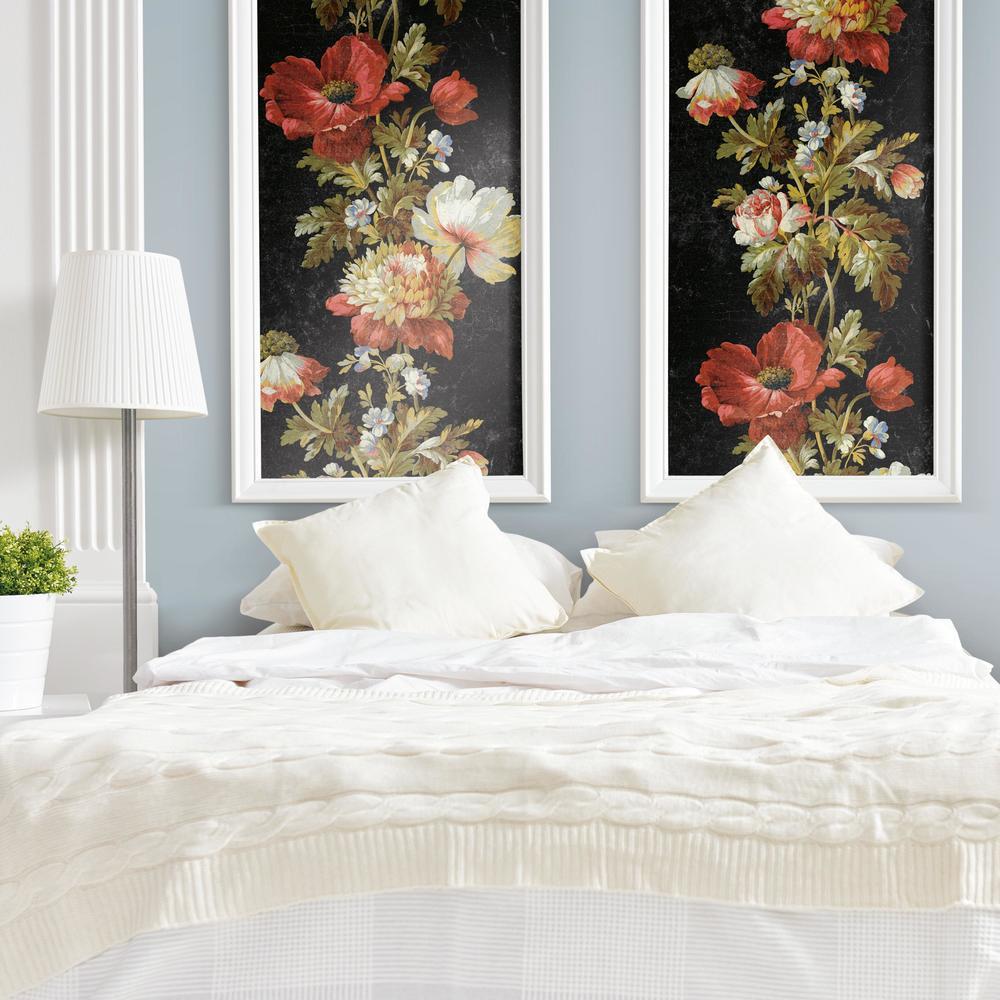 Vintage Floral Stripe Peel and Stick Wallpaper Peel and Stick Wallpaper RoomMates   