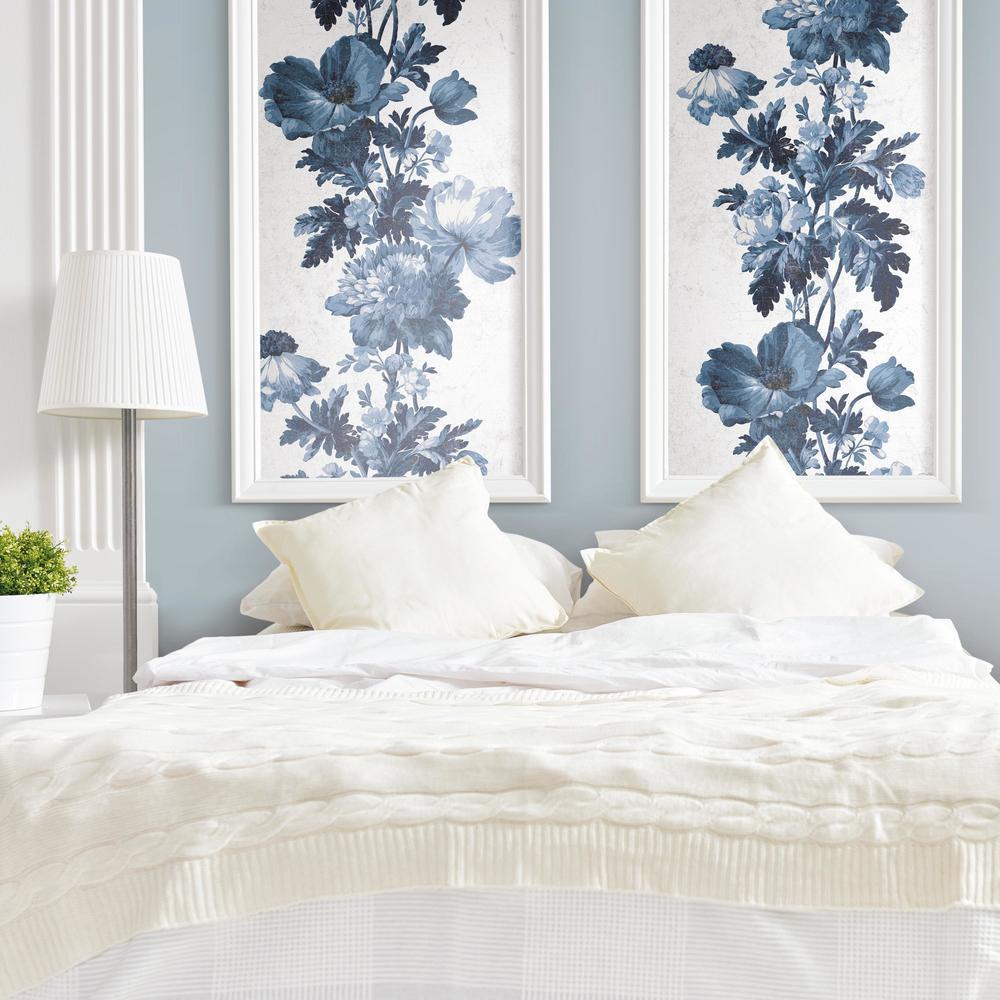 Vintage Floral Stripe Peel and Stick Wallpaper Peel and Stick Wallpaper RoomMates   