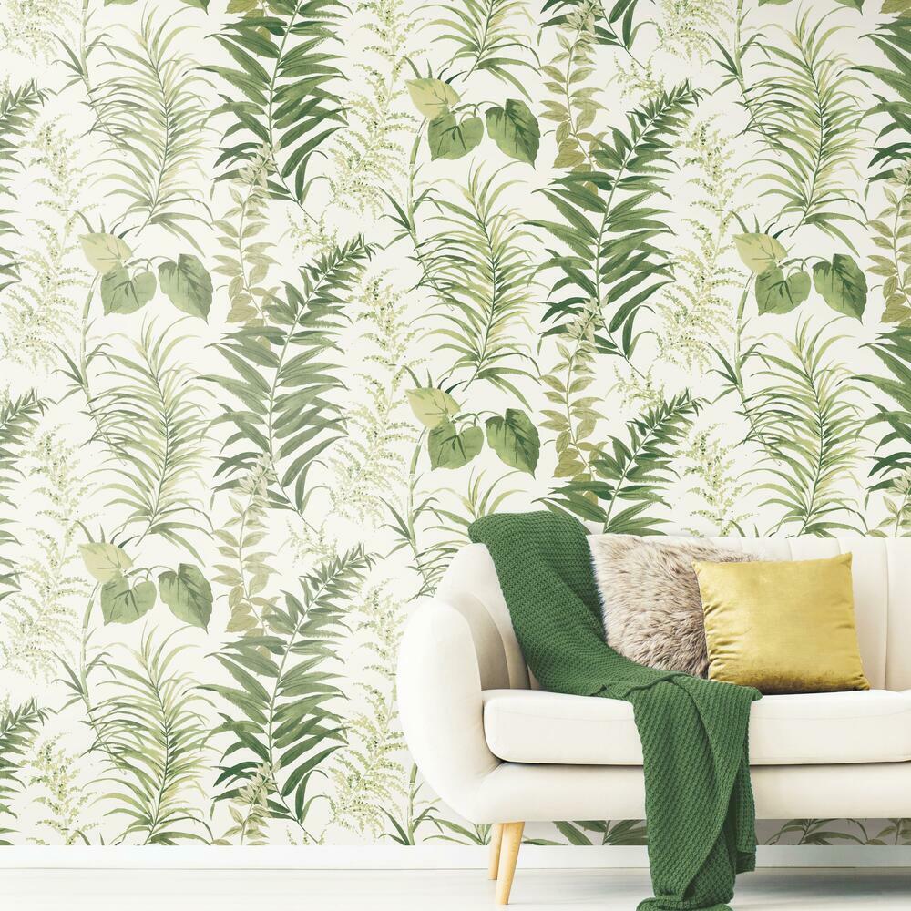 Fern Forest Peel and Stick Wallpaper Mural Wall Murals RoomMates   