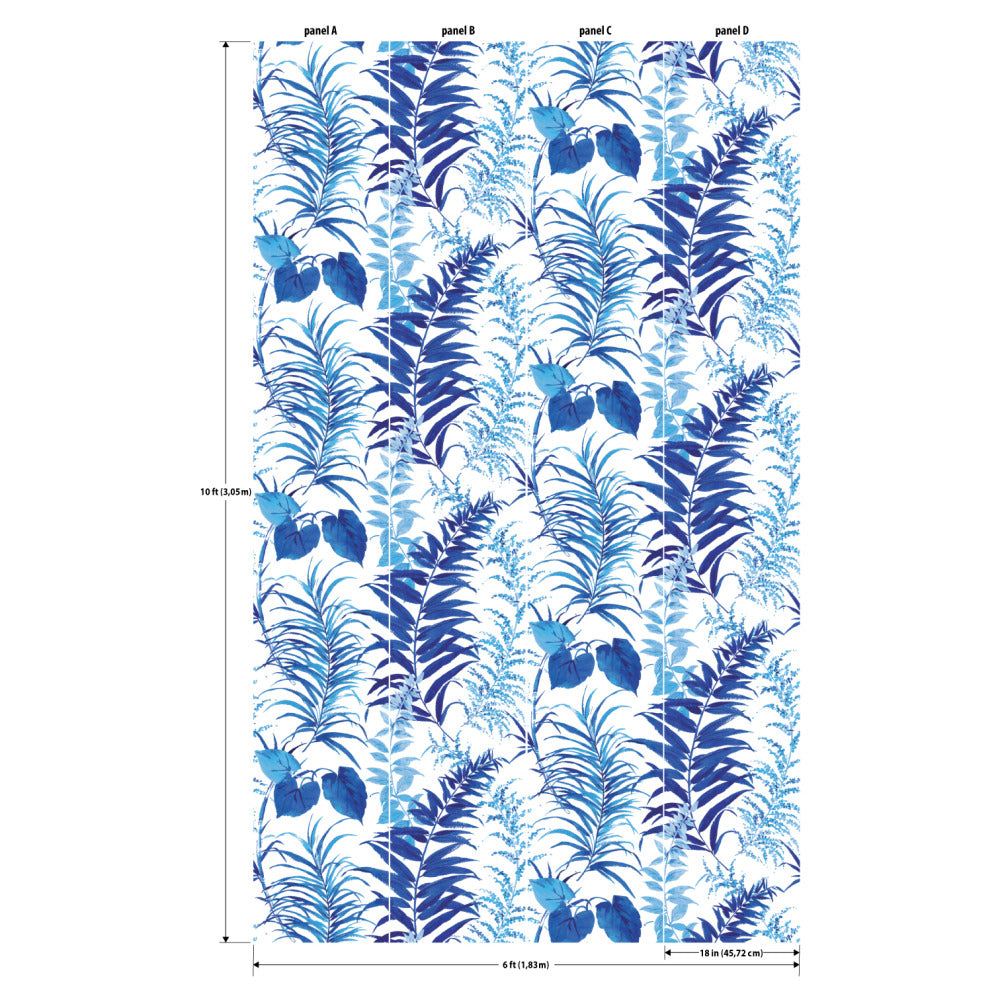 Fern Forest Peel and Stick Wallpaper Mural Wall Murals RoomMates   
