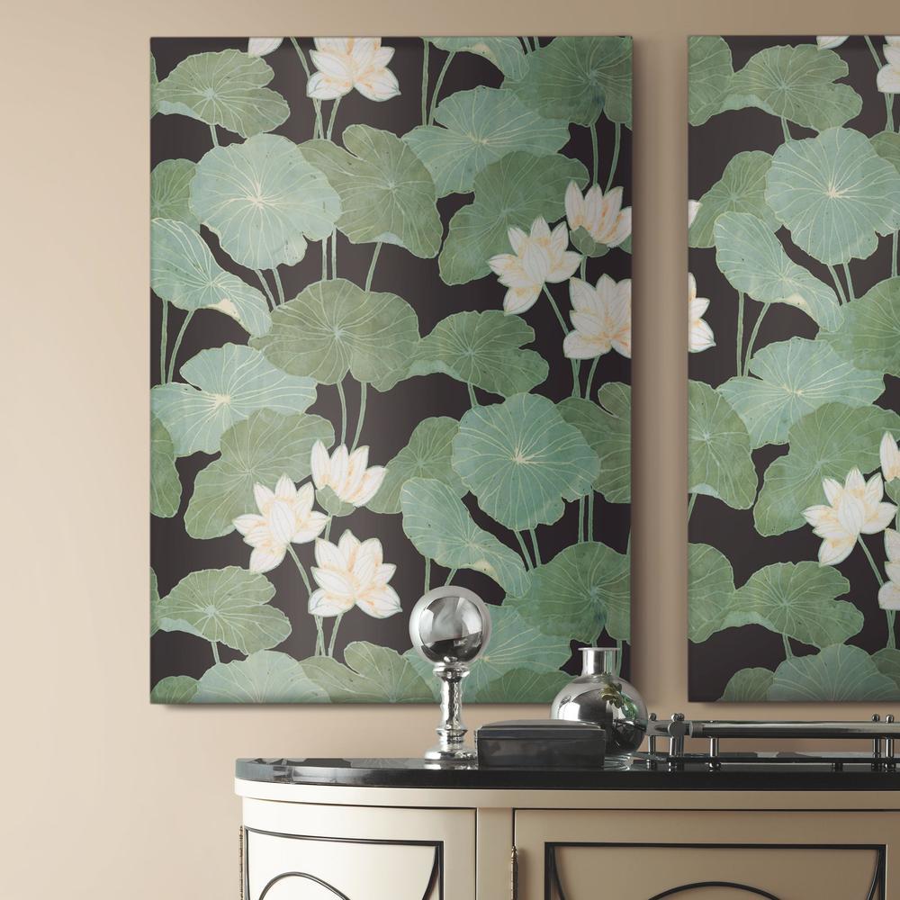 Lily Pad Peel and Stick Wallpaper Peel and Stick Wallpaper RoomMates   