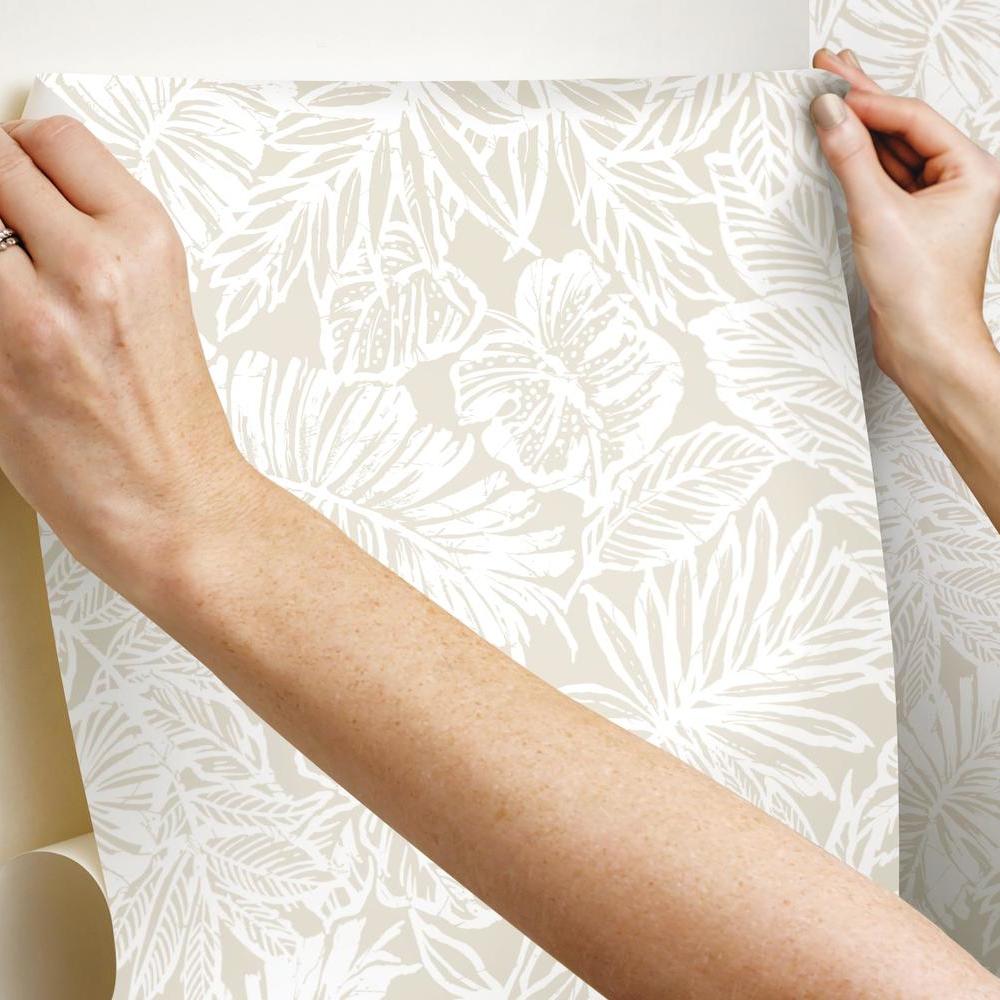 Tropical Leaf Peel and Stick Wallpaper Peel and Stick Wallpaper RoomMates   