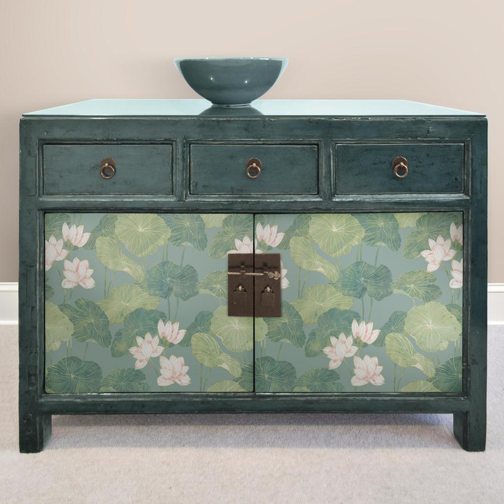 Lily Pad Peel and Stick Wallpaper Peel and Stick Wallpaper RoomMates   