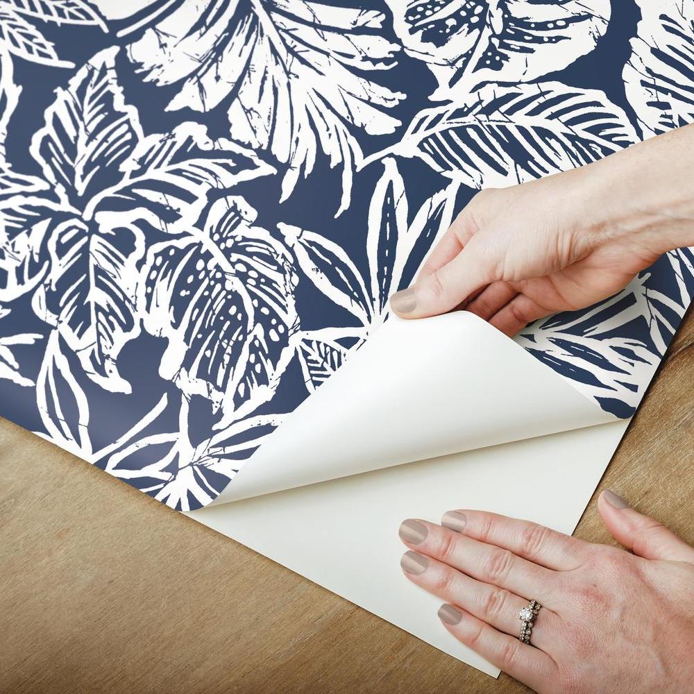 Tropical Leaf Peel and Stick Wallpaper Peel and Stick Wallpaper RoomMates   