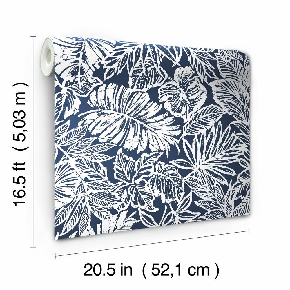 Tropical Leaf Peel and Stick Wallpaper Peel and Stick Wallpaper RoomMates   