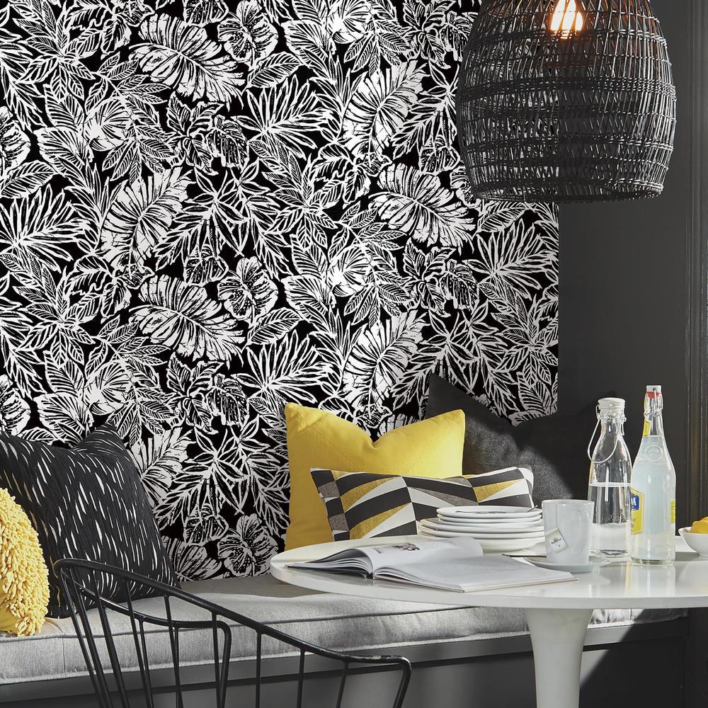 Tropical Leaf Peel and Stick Wallpaper Peel and Stick Wallpaper RoomMates   