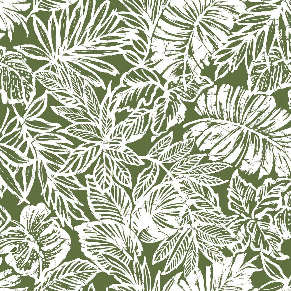 Tropical Leaf Peel and Stick Wallpaper Peel and Stick Wallpaper RoomMates
