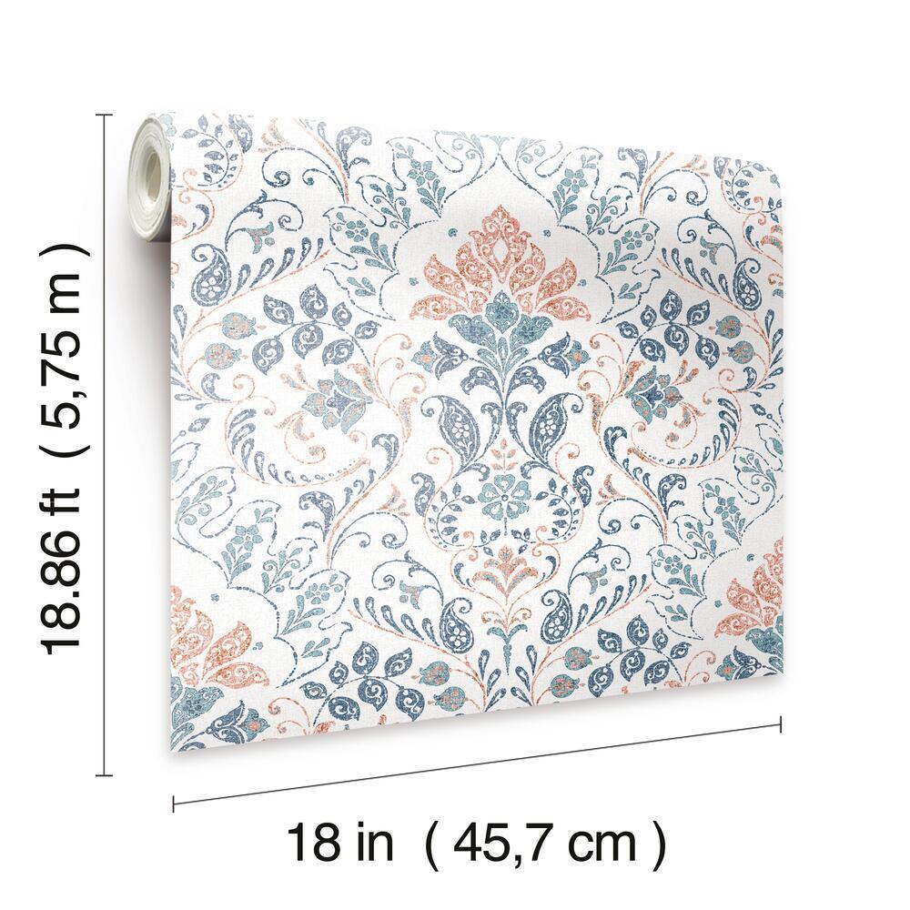 Persian Damask Peel and Stick Wallpaper Peel and Stick Wallpaper RoomMates   