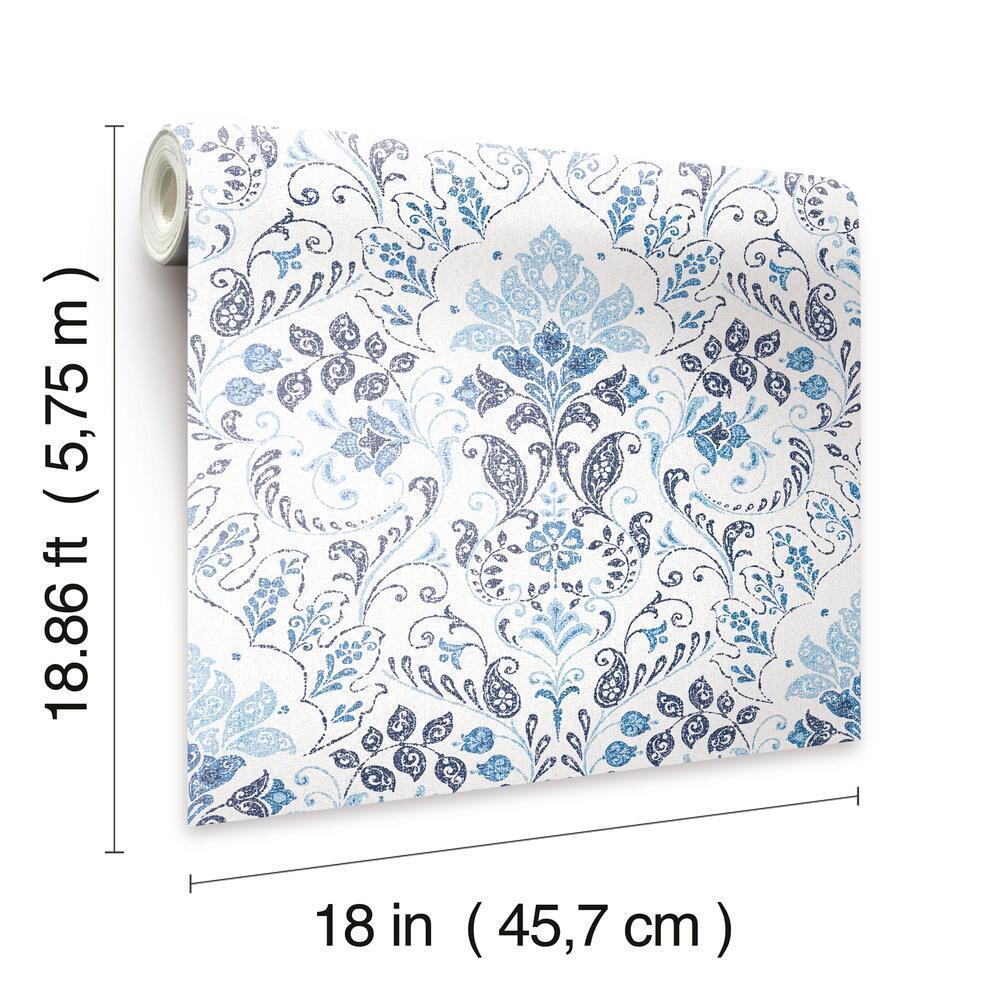 Persian Damask Peel and Stick Wallpaper Peel and Stick Wallpaper RoomMates   