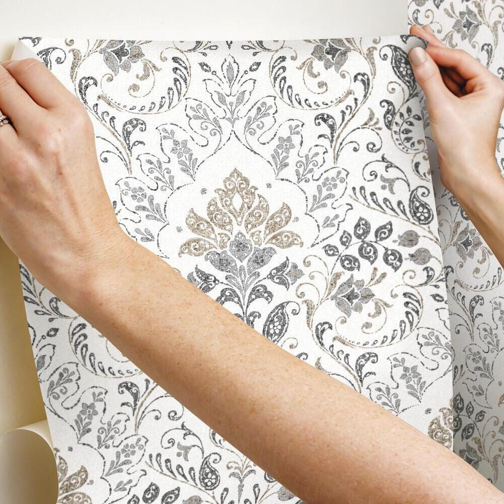 Persian Damask Peel and Stick Wallpaper Peel and Stick Wallpaper RoomMates   